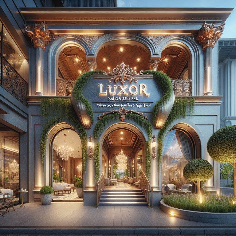 Luxurious Luxor Salon and Spa ornate entrance