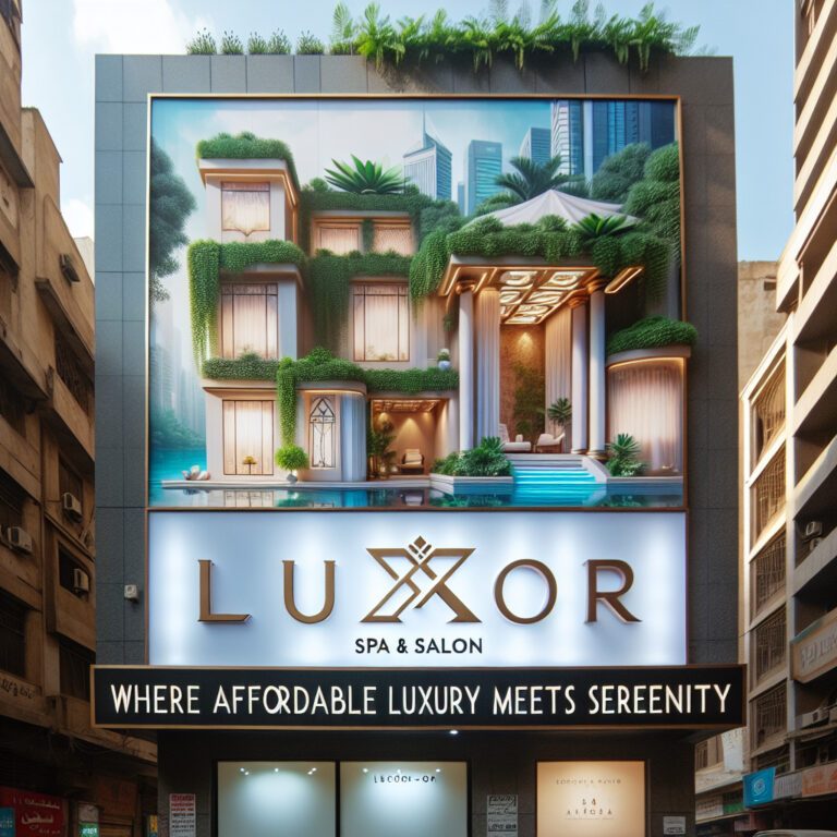 Billboard advertising Luxor Spa & Salon luxury retreat