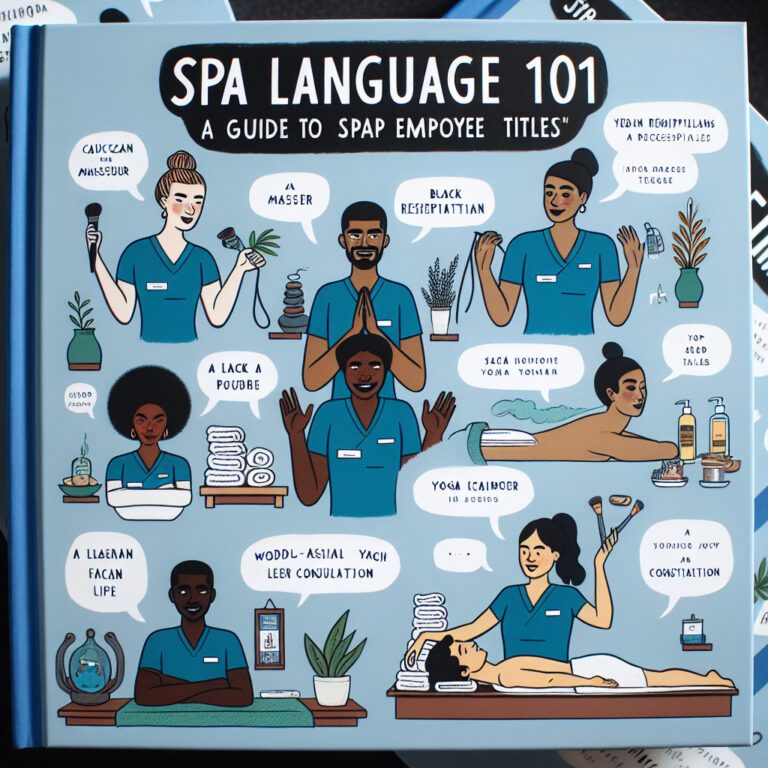 Illustrated guide to spa employee titles and roles