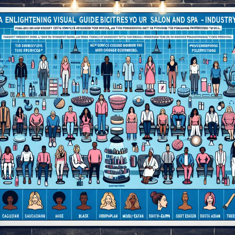 Illustrated guide to diverse salon and spa services