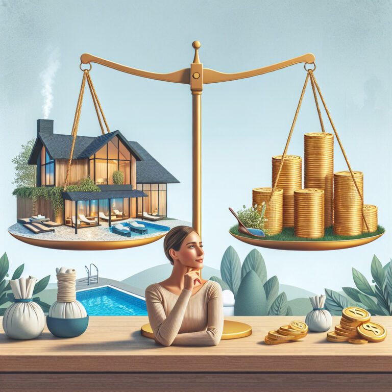 Woman weighing house purchase against money savings