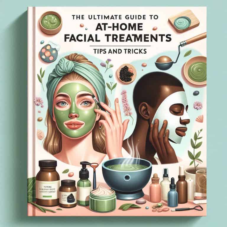 Illustrated guide to at-home facial treatments and masks