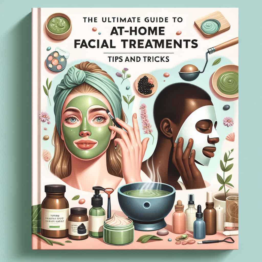 Illustrated guide to at-home facial treatments and masks