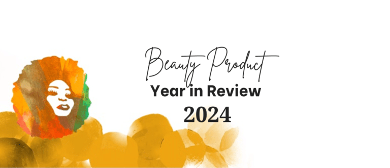 Beauty Product Year in Review 2024 banner with illustration