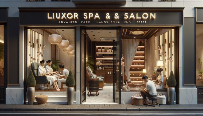 Luxor Spa & Salon manicure and pedicure interior