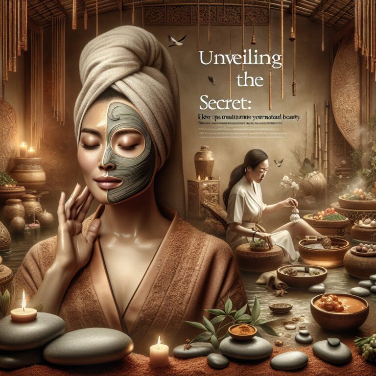 Woman with clay face mask in tranquil spa