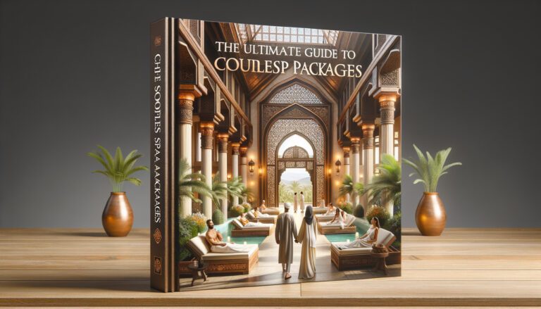 Book cover showing luxury couples spa retreat scene