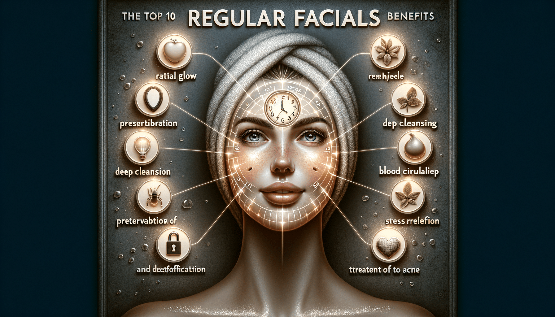 Infographic showing benefits of regular facial treatments