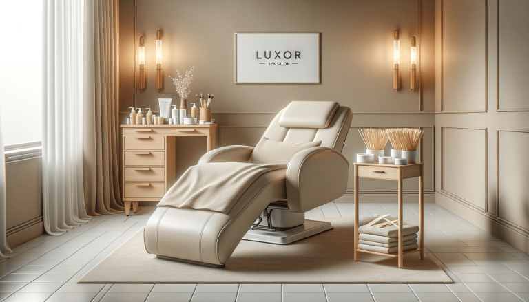 Luxury spa treatment room with reclining chair