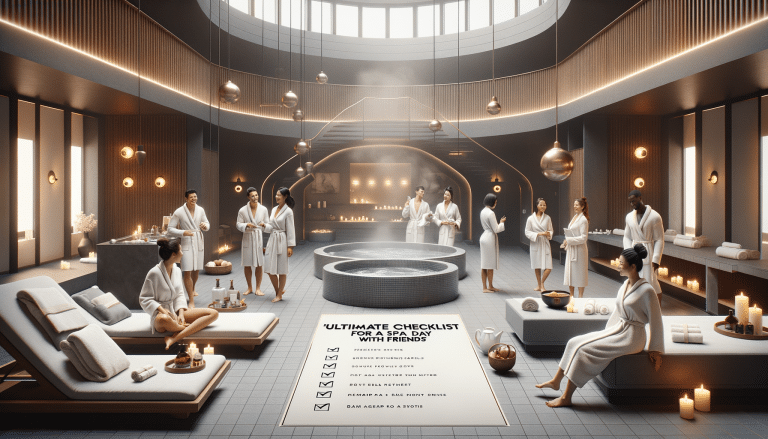 Friends enjoying luxury spa day in modern interior