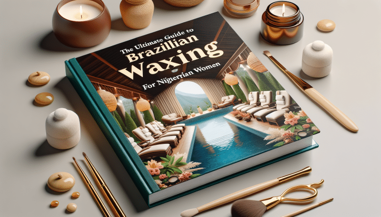 Brazilian waxing guide book with spa accessories
