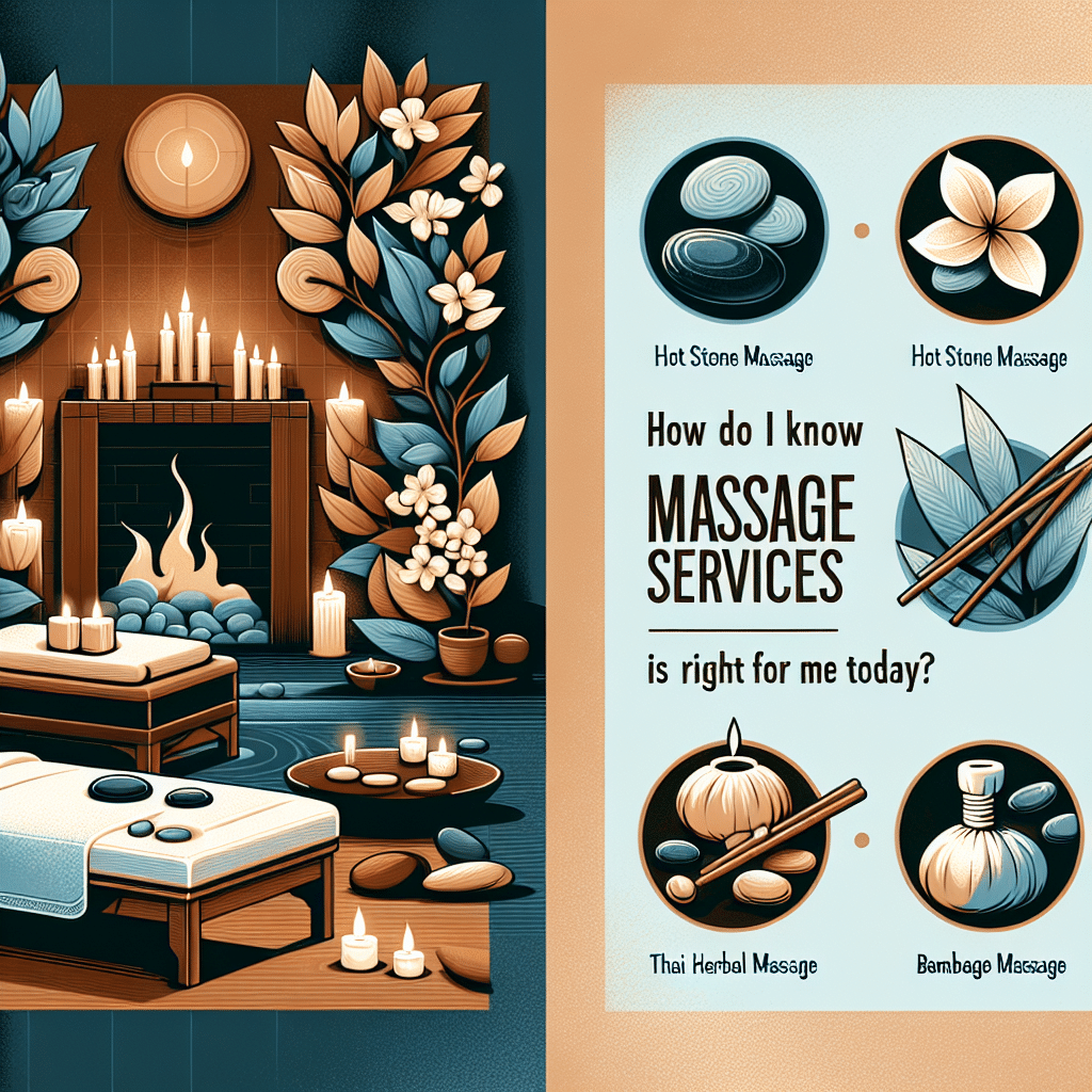 Spa massage room with candles and services poster