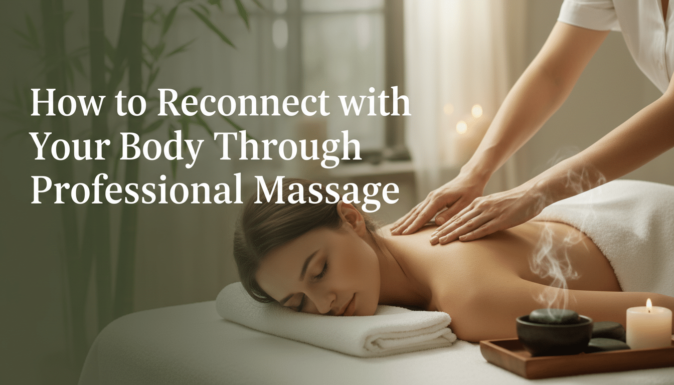 Woman receiving professional massage in relaxing spa setting
