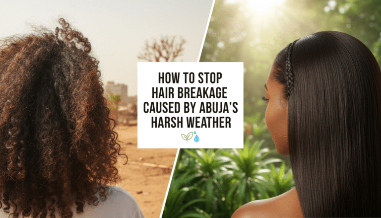 Frizzy versus smooth hair in harsh weather comparison