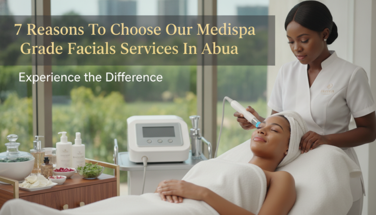 Therapist performing facial treatment in modern medispa