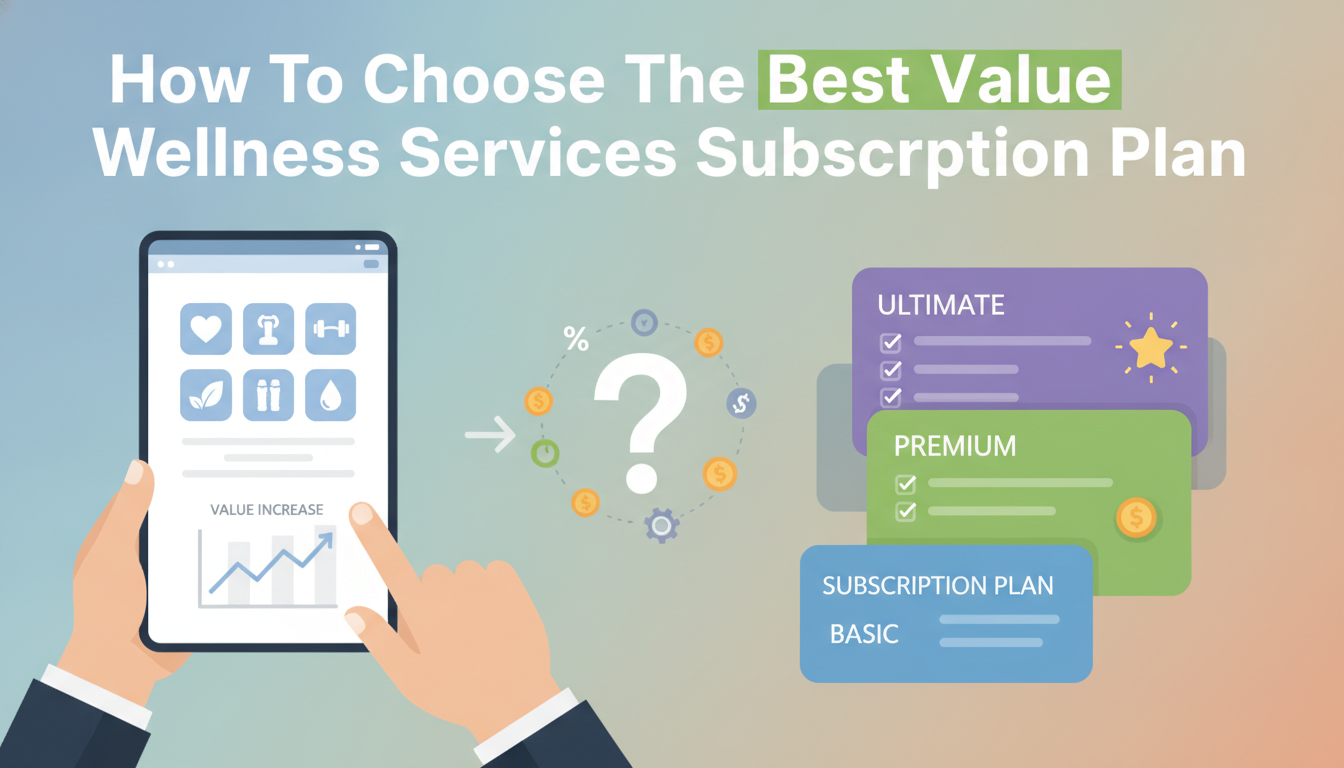 How To Choose The Best Value Wellness Services Subscription Plan