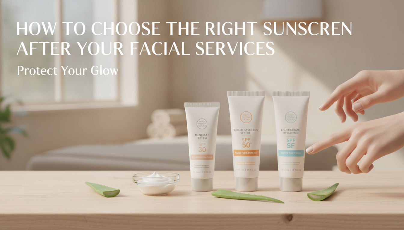 How To Choose The Right Sunscreen After Your Facials Services