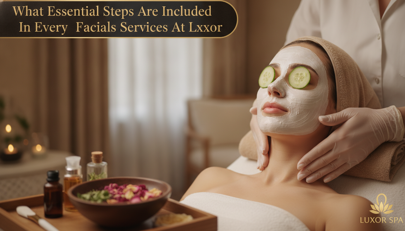 What Essential Steps Are Included In Every Facials Services At Luxor
