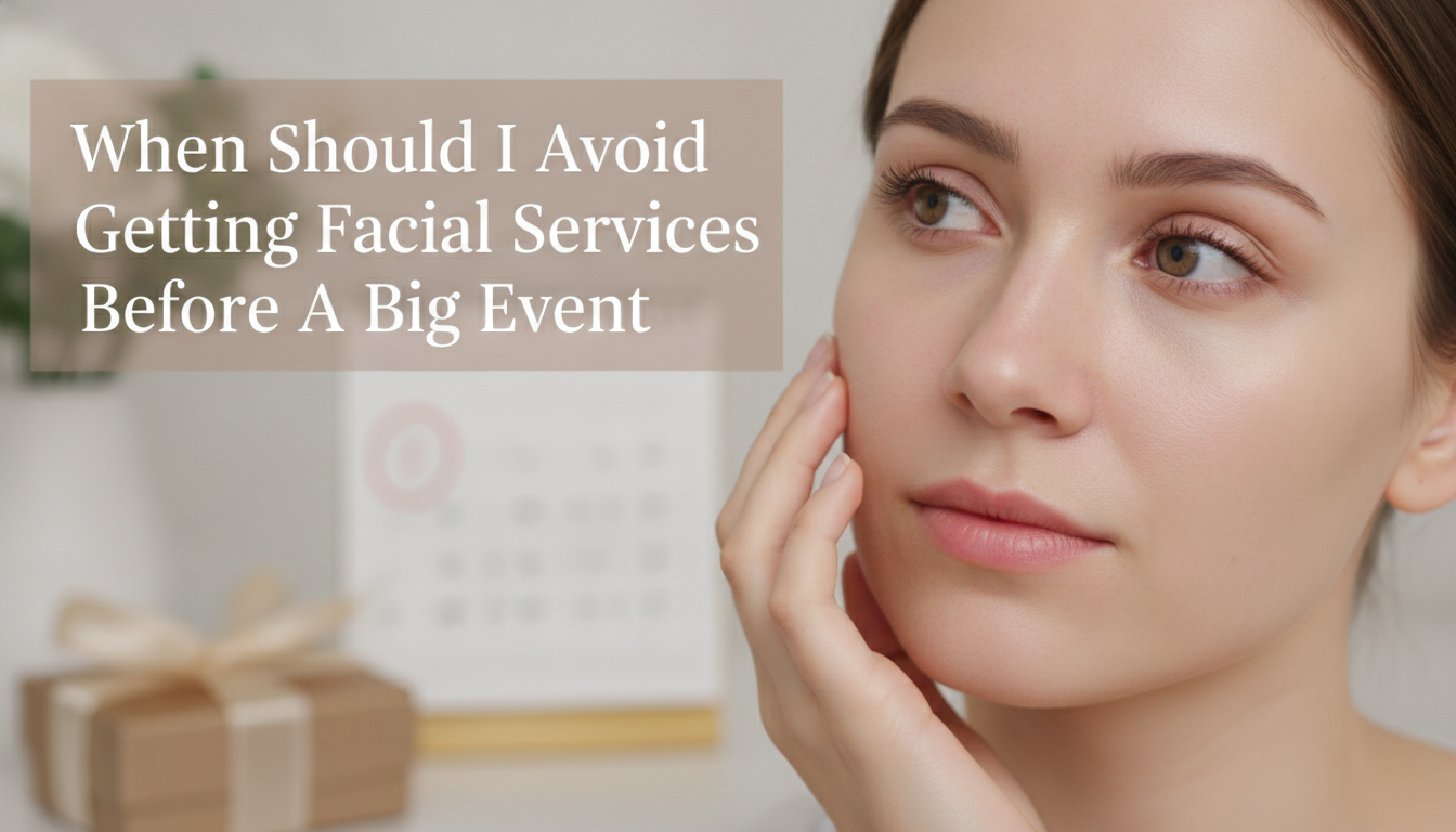 When Should I Avoid Getting A Facials Services Before A Big Event