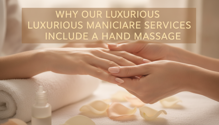 Spa therapist giving relaxing hand massage