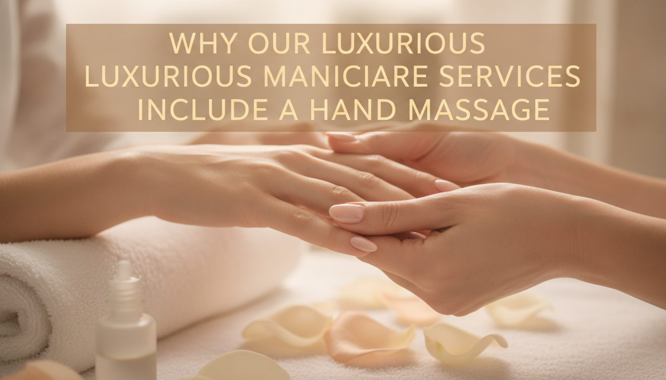 Spa therapist giving relaxing hand massage