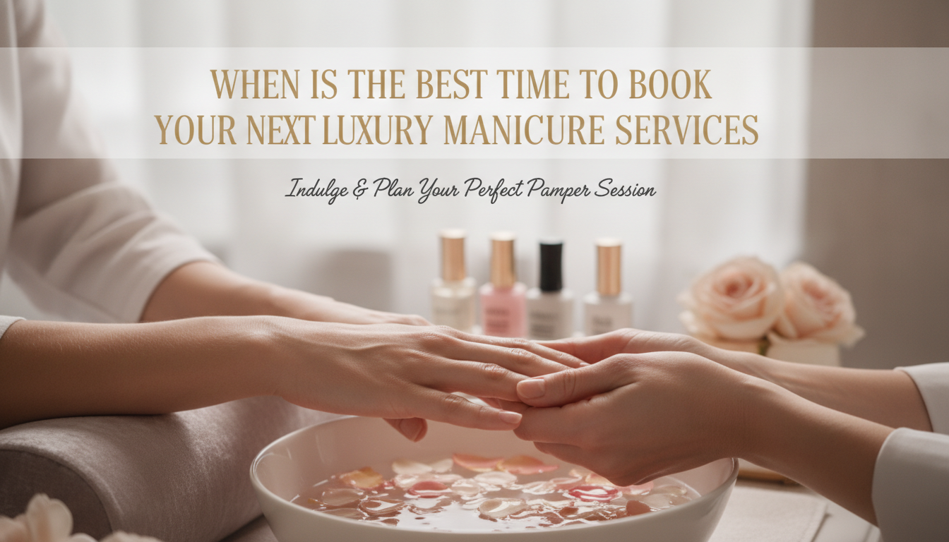 When Is The Best Time To Book Your Next Luxury Manicure Services