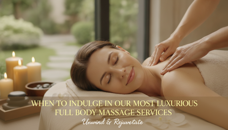 Woman enjoying relaxing full body massage in spa