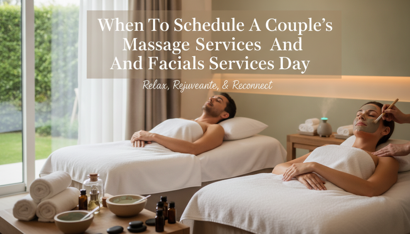 When To Schedule A Coupleʼs Massage Services And Facials Services Day